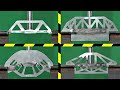 Which is the Strongest Steel Bridge Design?  Hydraulic Press Test!