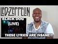 AMAZING REACTION TO LED ZEPPELIN - BLACK DOG (LIVE)