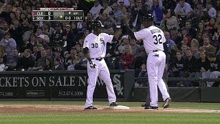 CLE@CWS: De Aza slaps a run-scoring single to center