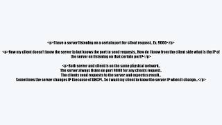 Java - getting IP address of server listening on a port