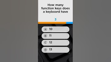 Computer Basics Quiz - How Many Function Does a Keyboard Have? | #Shorts | Simplilearn