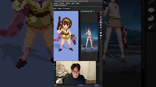 Fanart : Violet Moodeng&Ava #pixelart #pixelartist #aov #rov #rovfanart #aovfanart #aseprite