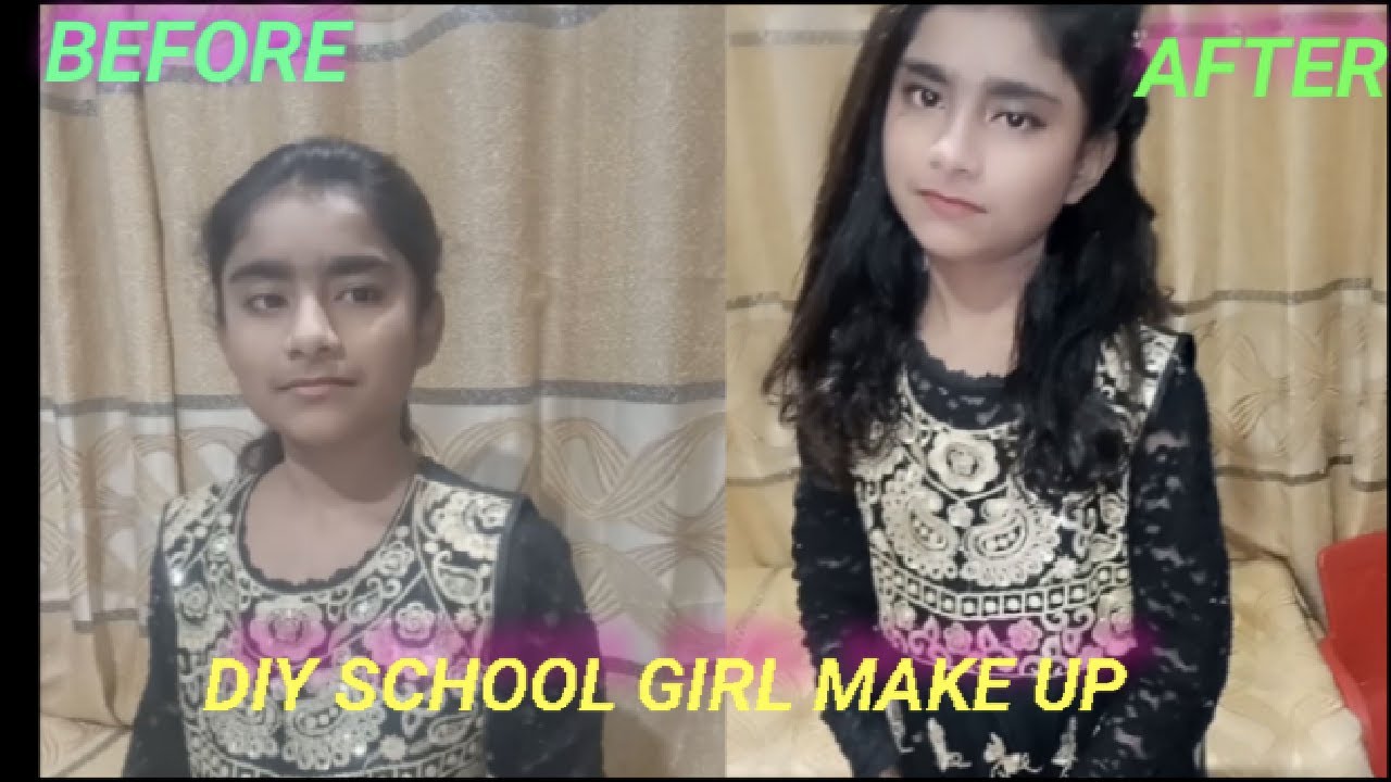 DIY SCHOOL GIRL MAKE UP LOOK SIMPLE MAKE UP STYLE FOR TEENAGERS