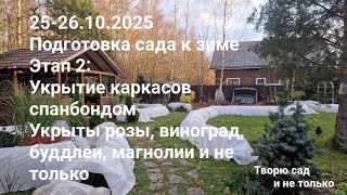 видео: Творю сад. 25-26.10.2025. Подготовка сада к зиме. Этап 2. Спанбонд на каркасах укрытий картинка: Творю сад. 25-26.10.2025. Подготовка сада к зиме. Этап 2. Спанбонд на каркасах укрытий