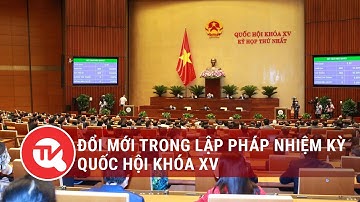 Đổi mới trong lập pháp nhiệm kỳ Quốc hội khóa XV | Truyền hình Quốc hội Việt Nam