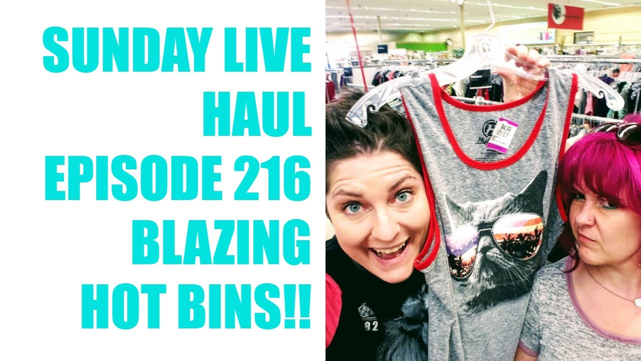 Blazing Hot Bins! Sunday Live Haul Goodwill Thrift eBay Etsy & More Ep