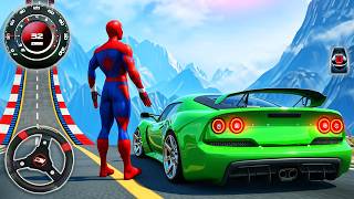 Acrobazie automobilistiche dei supereroi | Sfida impossibile su Mega Rampa GT - Gameplay Android screenshot 4