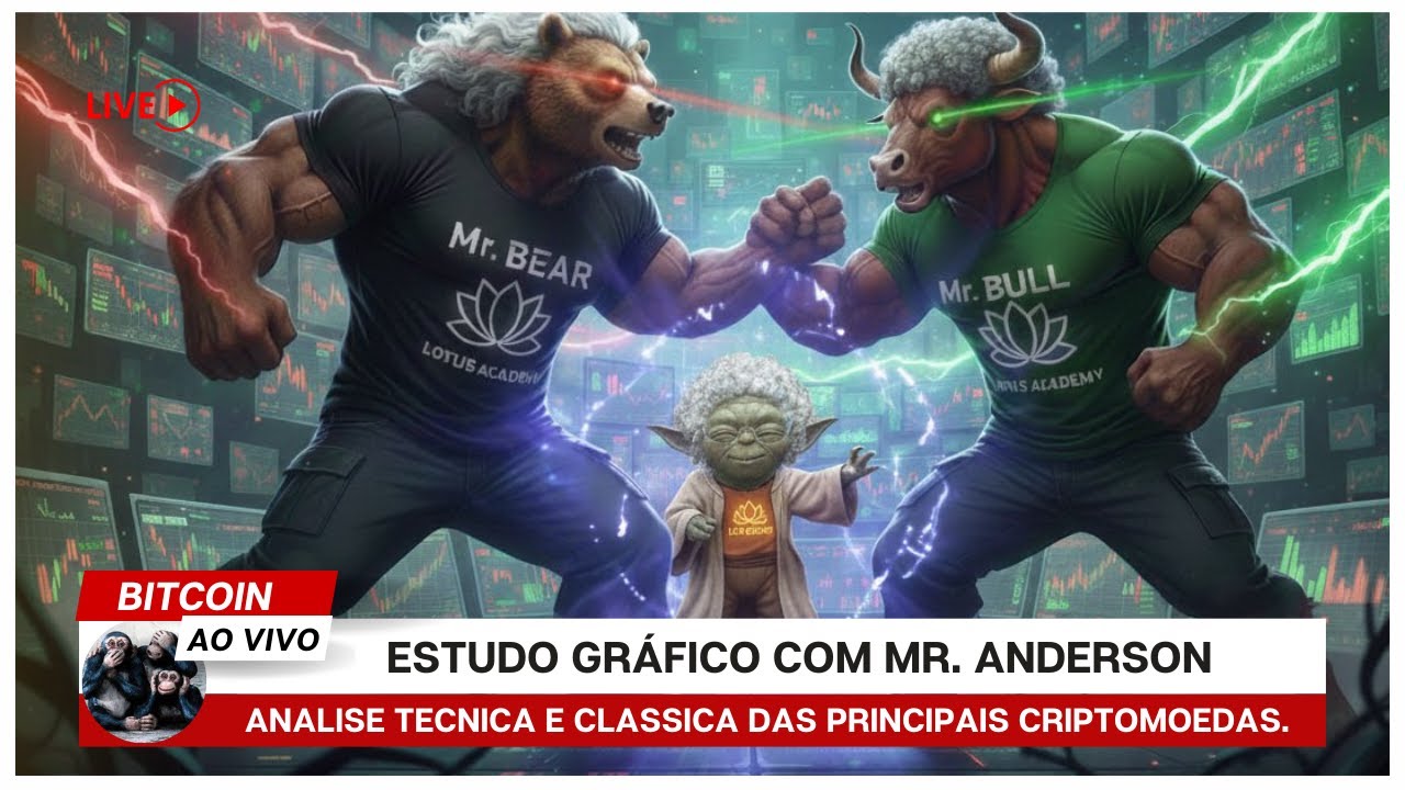 BITCOIN AO VIVO - Análise Técnica e Clássica das principais criptomoedas.  #668 #bitcoin #aovivo