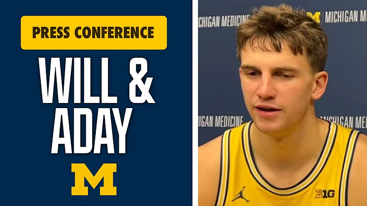 Will Tschetter, Aday Mara After Michigan Basketball Blowout Win Over Villanova