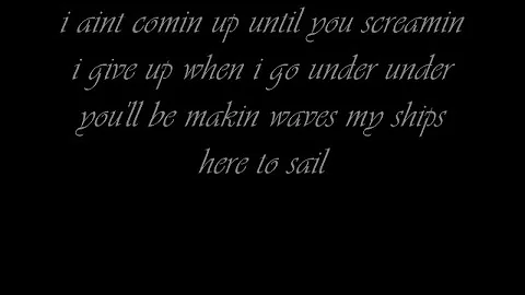 Pleasure P Under With Lyrics ON Screen