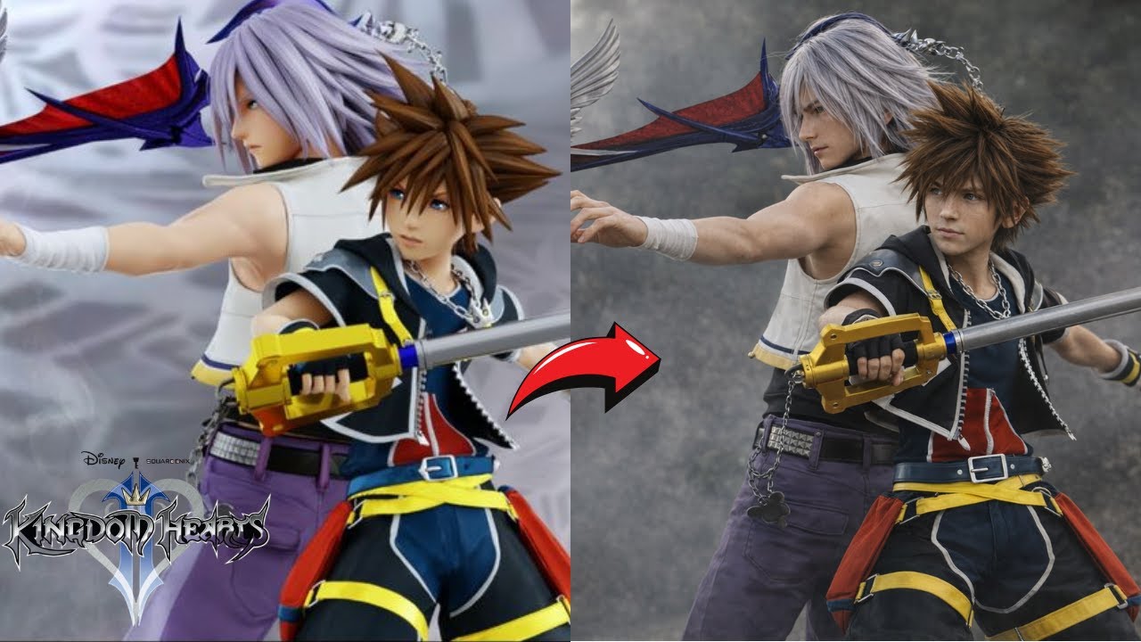 Kingdom Hearts Characters in Real Life?! 🗝️🗝️ Sora, Riku, and Kairi