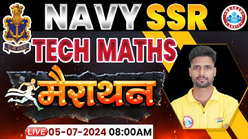 NAVY SSR 2024  | Navy SSR Tech Math Marathon | NAVY SSR Previous Year Questions Paper