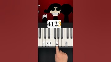 sprunki phase 3 White (Wenda) piano tutorial #shorts