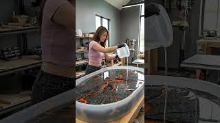 I Turned a GIANT Tree Into a $50,000 Lava Coffee Table 🔥 (Insane Epoxy Build)
