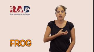 How to sign 'Frog' in British Sign Language (BSL)