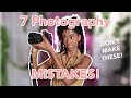 7 mistakes new photographers make that will RUIN your career 😱