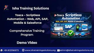 Tosca – Scriptless Automation Demo video on 24th Feb 2026. +91- 9133190573 to enroll.