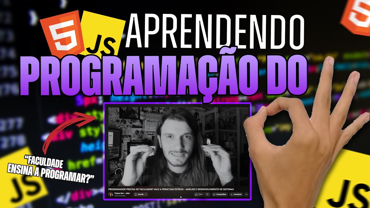 APRENDENDO PROGRAMAÇÃO DO ZERO #1 | FACULDADE ENSINA A PROGRAMAR? - YouTube