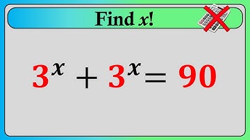 Nice Exponent Logarithm Math Simplification | Find the Value of X