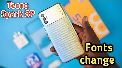 Font Setting In Tecno Spark 8P, Font Size Change In Tecno Spark 8P, How To Change Font