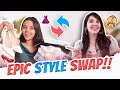 *EPIC* 🤩 Style Swap Challenge ft @thebrowndaughter - Janhavi Tiwari | Heli Ved