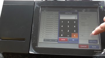 Casio VR100 How to input new barcode products from the barcode scanner