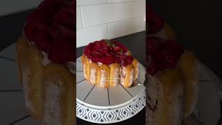 Strawberry raspberry charlotte cake  My favorite cake   Recipe  Arrange  healthy cake raspberry