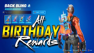 Reviewing All The Free Birthday Rewards Every Fortnite Birthday Item