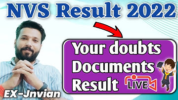 सवाल आपके जवाब हमारे | nvs result 2022 | jnv result class 6