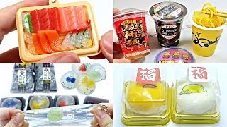 Compilation Food Sushi Mochi Fruit Cup Noodle Stretchy Squishy Squeeze