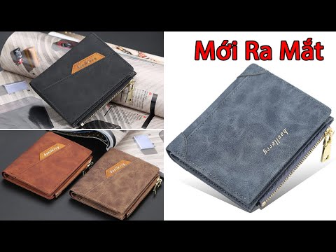 Bóp da nam đẹp khóa kéo mẫu mới 2020 - ví đứng nam đẹp màu xanh, nâu sậm, đen, đỏ nâu