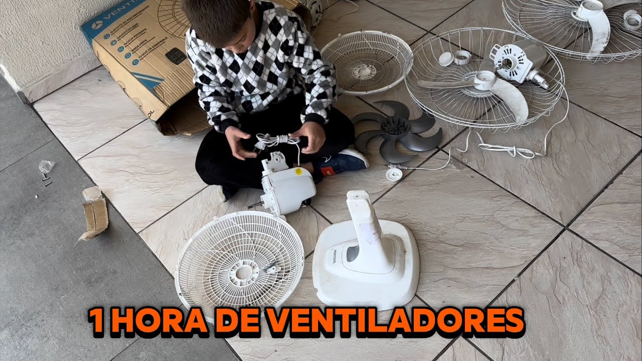 1 HORA DE VÍDEO COM VENTILADOR DO PEDRO 