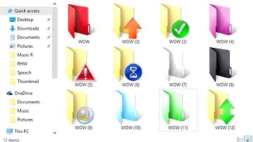 How To Cutomize Windows 10 Folders | Change Color & Icons