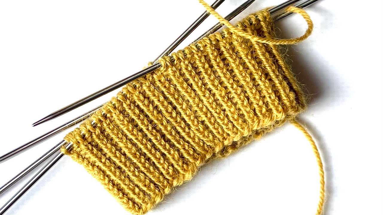 Round Rib Knitting Pattern - YouTube