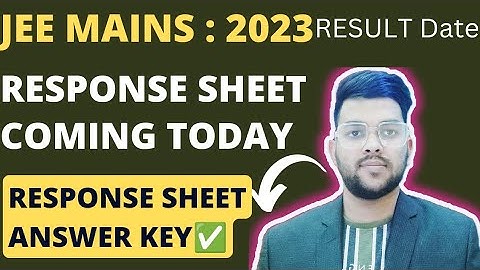 Jee mains 2023 Results date ✅ | Response sheet coming soon 🔜 | Answer key as well #answer_key #jee
