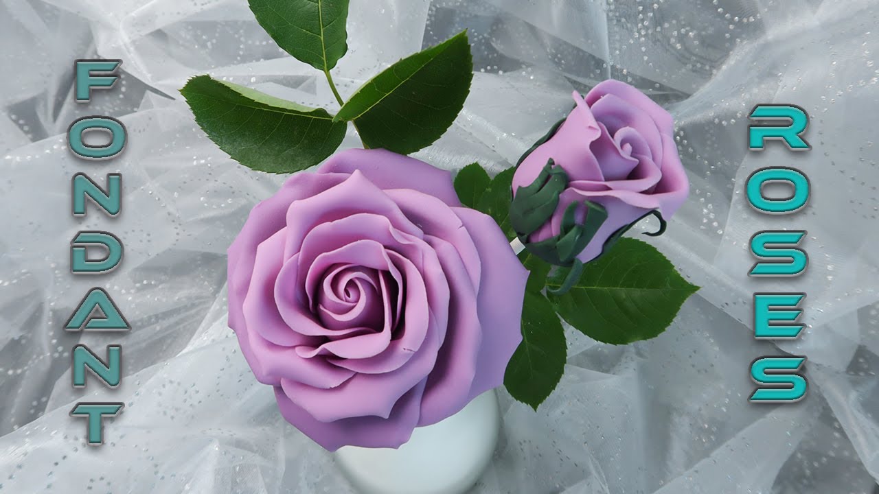 QUICK and EASY Fondant Roses Tutorial (ENG SUB) | JEDNOSTAVNO i LAKO Napravite Ruže od Fondanta