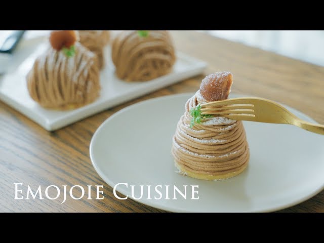 モンブランを作って食べる　そんな動画。| Mont Blanc Recipe | Emojoie Cuisine