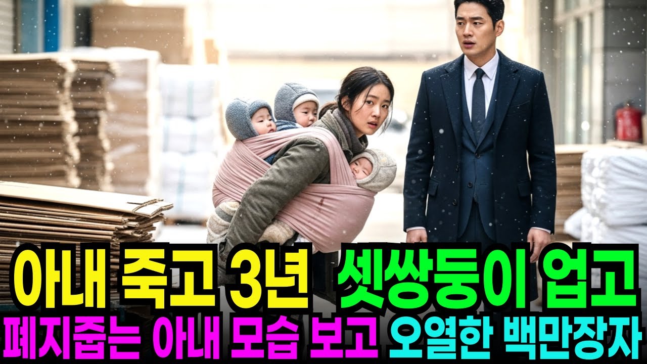 아내 죽고 3년 후, 세 쌍둥이 업고 폐지줍는 아내의 모습을 보고 오열하는 재벌회장 ㅣ노후사연ㅣ감동사연ㅣ오디오북ㅣ사연라디오