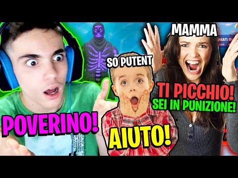 IL "RAGAZZO PAZZO" viene *SCULACCIATO* da sua MAMMA perché GIOCA di NASCOSTO a FORTNITE!!