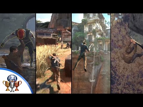 Uncharted 4 Trophies - Rushing Roulette, Hangman&rsquo;s Bullet, Thought I Heard Something & Cliffhanger