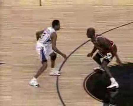 Allen Iverson Crosses Michael Jordan