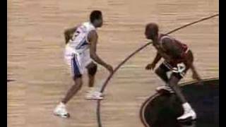 Allen Iverson Crosses Michael Jordan