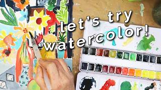 Recreate an artwork with me! 🌼 | Trying out Paul Rubens watercolors 🎨