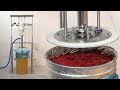 DRUM UNLOADER PNEUMATIC PISTON PUMP: TOMATO 30 BRIX UNLOADING.