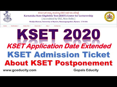 KSET Updates | KSET Admit card Download | Application Date | KSET Application Date|KSET Exam Updates