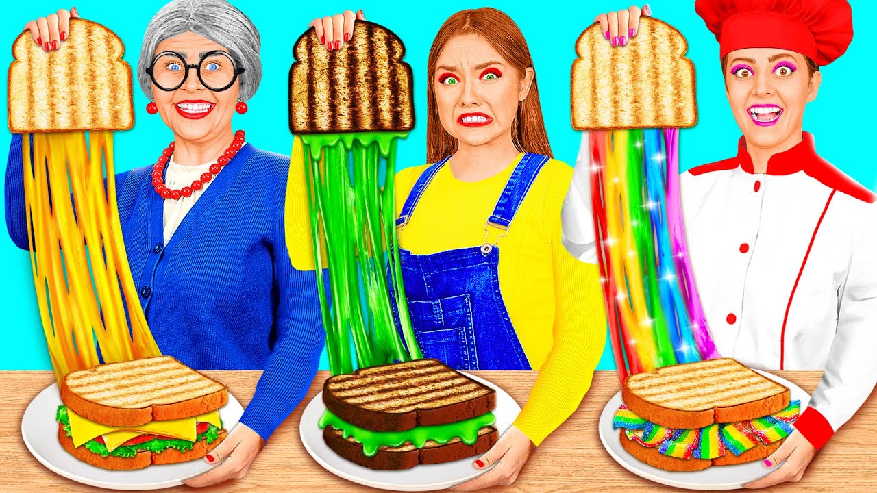 Me vs Grandma Cooking Challenge | Funny Food Situations by RaPaPa ...