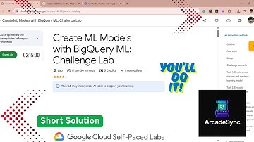 Create ML Models with BigQuery ML: Challenge Lab #GoogleArcade #SkillBoost #arcade