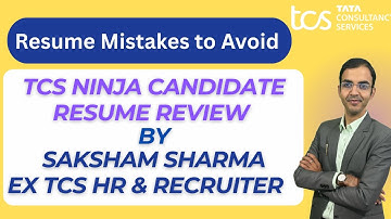 TCS Ninja Resume Review | Common Mistakes & Expert Feedback for Improvement