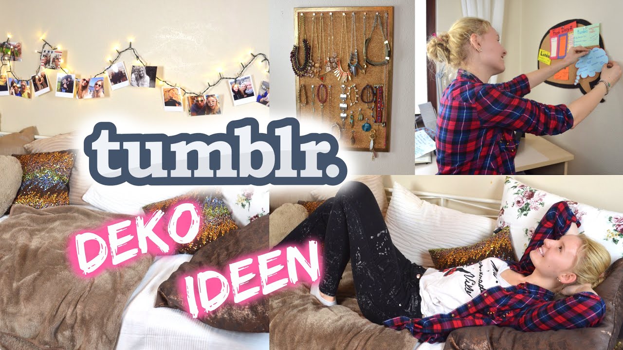 DIY TUMBLR inspirierte DEKO-IDEEN für's Zimmer! - YouTube