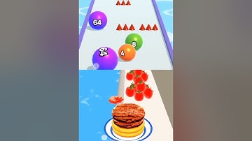 Ball Run 2048 VS Pancake Run Android iOS Gameplay (Level 551-560)